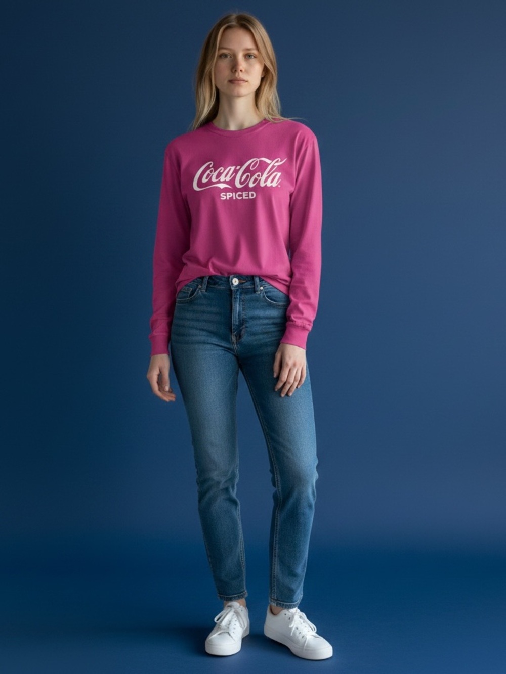 Coca-Cola Spiced Long Sleeve T-Shirt Pink Size L